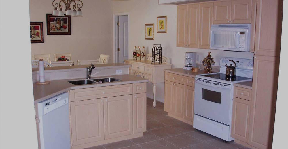 the kitchen at villa ellysian